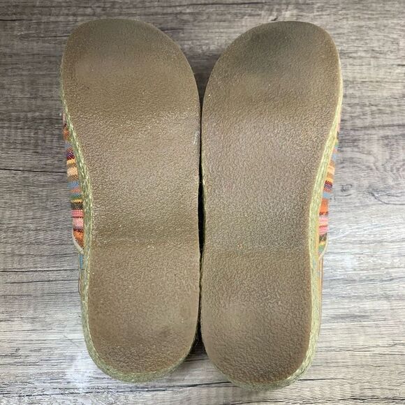 Dansko~Women’s~Vegan Jute Knit Woven Cabana Stripe Clogs~Size 38EU/7.5-8 - Picture 8 of 10